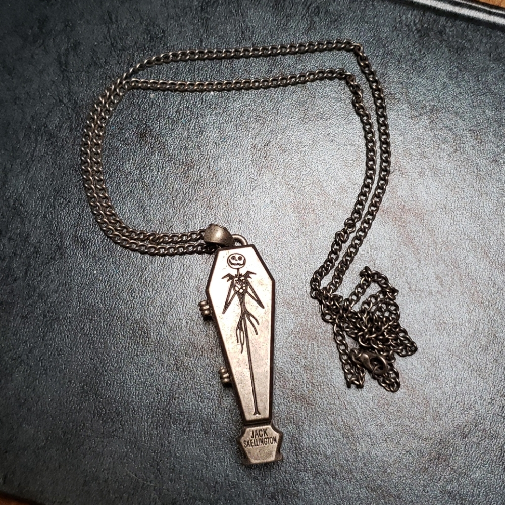 Jack Skellington Coffin Necklace
